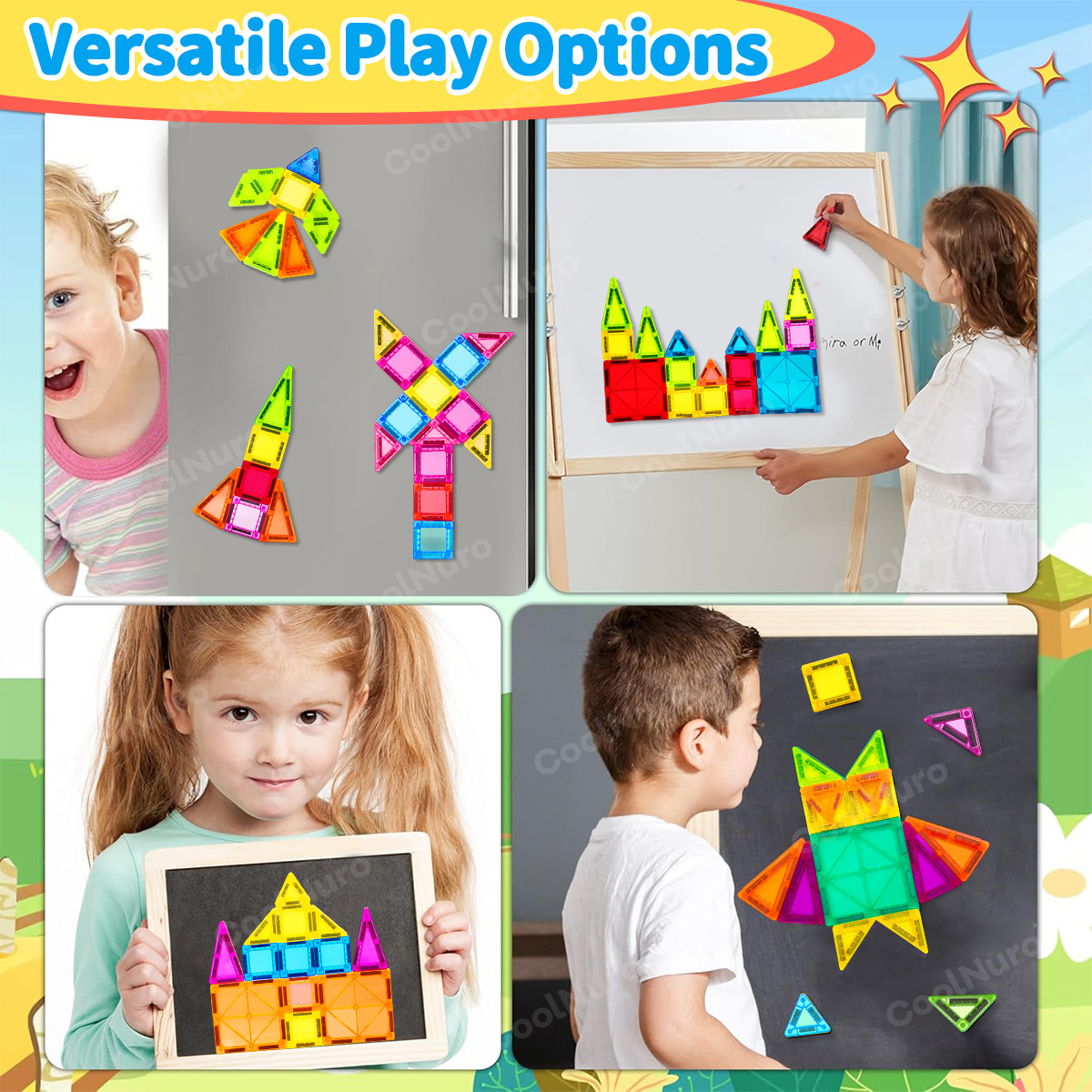 Magnetic Building Block Set for Hands-On Ability Development